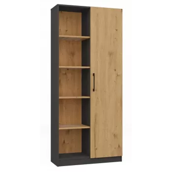 Górna część regału biurowego Topeshop RD-80 ANT/ART KPL, 10 półek, płyta wiórowa, 800×300×1820 mm