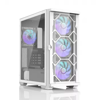 Zalman Z10 DUO ATX ZM-IF120 x4 Biały