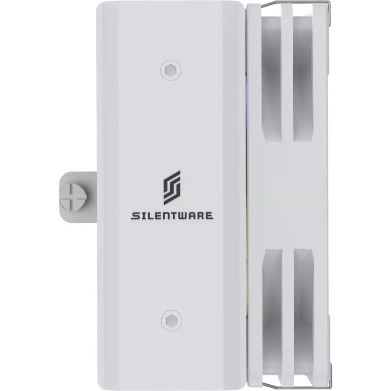 Chłodzenie procesora Silentware Bora RGB biały z wentylatorem 120 mm PWM ARGB, 215 W TDP, kompatybilne z AM5 i LGA1851