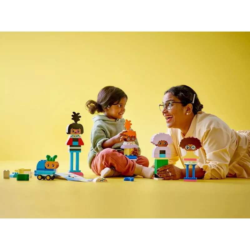 Zabawka konstrukcyjna LEGO DUPLO 10423 zestaw z figurkami do zbudowania, 71 elementów, dla dzieci od 3 lat, wysokość figurek 260 mm