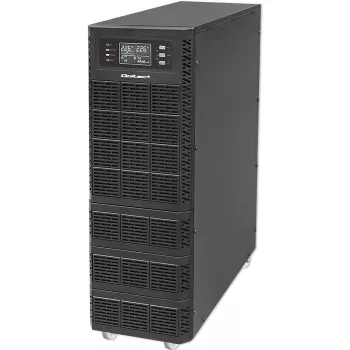 Qoltec 52284 Zasilacz awaryjny UPS | 10kVA | 10000W | Współczynnik mocy 1.0 | LCD | EPO | USB | On-line