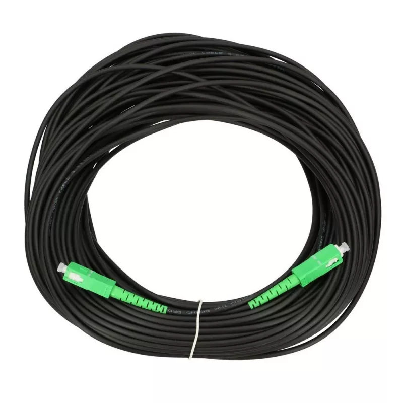 Extralink SC/APC-SC/APC Patch Cord, okrągły, zwieszany, jednomodowy, simplex, G.657A2, 15m
