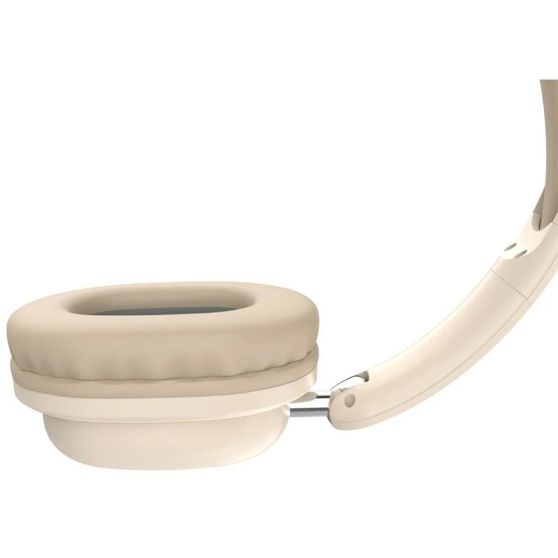 Bezprzewodowe słuchawki nauszne DEFENDER EEMOTION B640 BEŻOWE — binauralne, zamknięta akustyka, USB-C, AUX, 20–20000 Hz, 105 dB