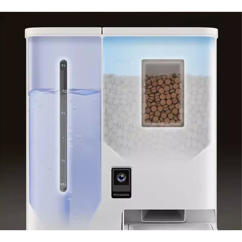 Automatyczny karmnik dla zwierząt Sponge SPONGE Pet Feeder Smart DUAL — inteligentny podajnik dwumiskowy dla zwierząt