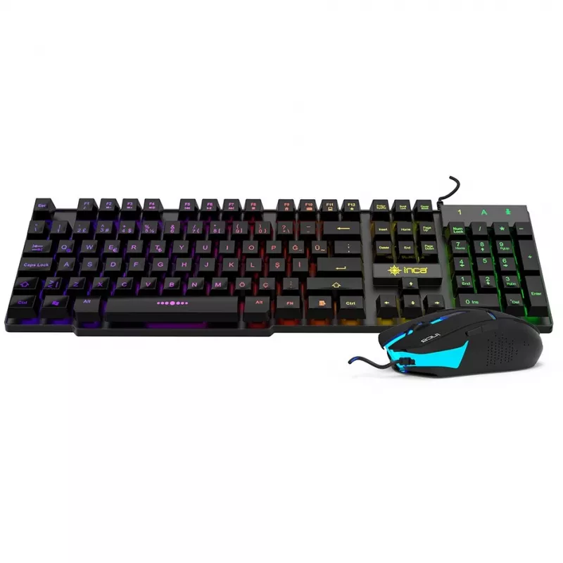 Cian Technology GmbH Cian INCA RAINBOW EFFECT MECHANICAL FEEL GAMING klawiatura & mysz SET