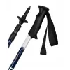 Kijki trekkingowe Leki EAGLE niebiesko-białe regulowane aluminiowe 3-segmentowe 110–145 cm, 270 g