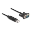 DeLOCK Adapter USB 2.0 na szeregowy RS-232 50 cm FTDI Czarny