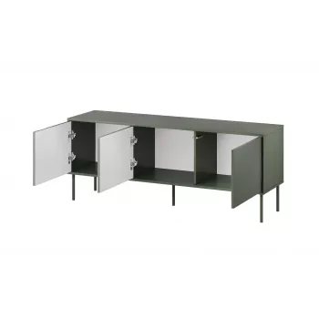 Cama RTV 3D TRESSE Szafka 150x40x55 matowy zielony
