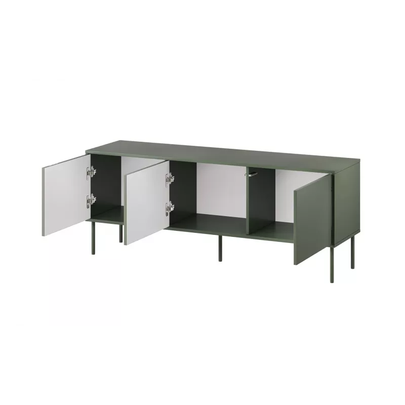 Cama RTV 3D TRESSE Szafka 150x40x55 matowy zielony