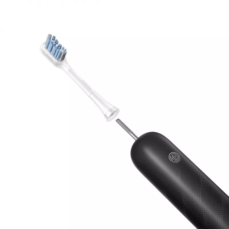 Elektryczna soniczna szczoteczka do zębów MOVA Fresh Pro Adult Czarna z wbudowanym akumulatorem Li‑Ion, 4 tryby szczotkowania