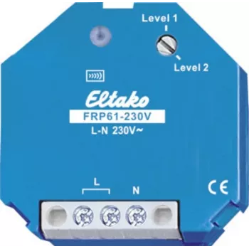 Bezprzewodowy włącznik ścienny Eltako FRP61-230V niebieski 230 V, 45 mm