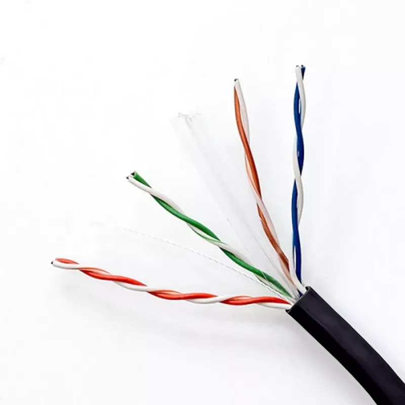 Kabel krosowy Ethernet QOLTEC CAT6 UTP, 50 m, czarny