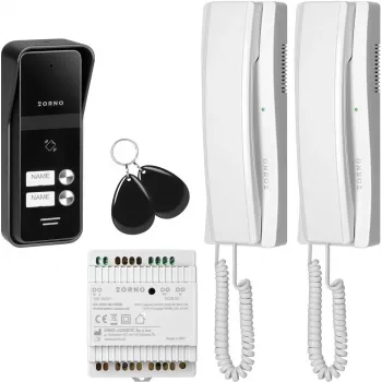 Interkom ORNO OR-DOM-BA-936ZD/W 2-przewodowy/2-rodzinny