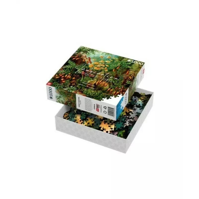 Puzzle wyobraźni: Ernst Haeckel Muscinae 1000 elementów