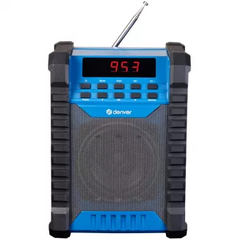 Denver WRB-60 nadajnik FM Bluetooth niebieski, szary