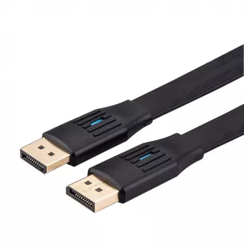 Kabel DisplayPort v1.4 DP-DP Płaski ST/ST 1m - Kabel - Cyfrowy/Wyświetlacz/Wideo - 1 m (11.99.5861)