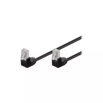 Kabel sieciowy Goobay 96078 Czarny 1m Cat5e F/UTP