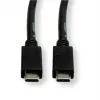 ROLINE USB3.2Gen2 kabel PD 20V5A Type C-C ST/ST 0.5m - Kabel - Cyfrowy/Dane - 0,5 m (11.99.9057)