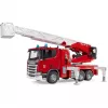 Wóz strażacki BRUDER Scania Super 560R czerwono-biały plastik 3+