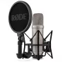 Studyjny mikrofon pojemnościowy RØDE NT1‑A 5th Gen — kardioidalny, XLR/USB, 24/32‑bitowy, do 192 kHz, maks. SPL 142 dB, srebrny