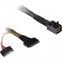 Kabel SFF Inter-Tech SFF-8643 SFF-8639 Czarny Kompaktowa konstrukcja