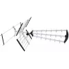 Antena DVB-T zewnętrzna/wewnętrzna LIBOX LB2000 ze wzmacniaczem 69 dB, podwójną polaryzacją, 174–790 MHz, aluminium/czarna