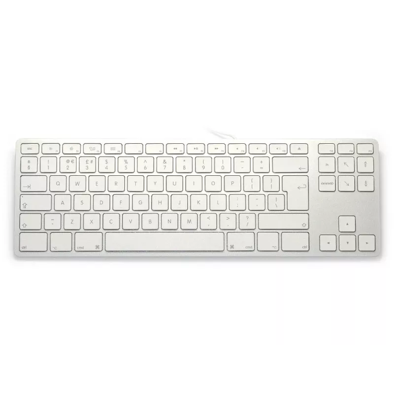 Aluminiowa klawiatura Mac Tenkeyless Srebrna