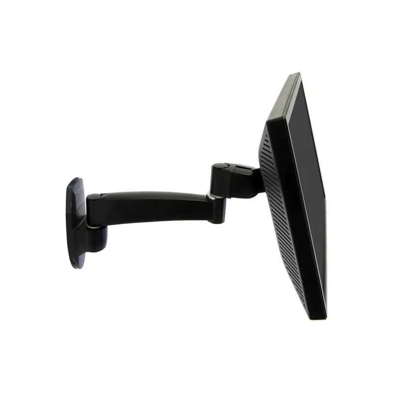 Ergotron 200 Series - Zestaw montażowy (ramię ścienne) - do monitora - 1 wysięgnik - stal - czarny - Rozmiar ekranu: do 81,3 cm (do 32 cali)