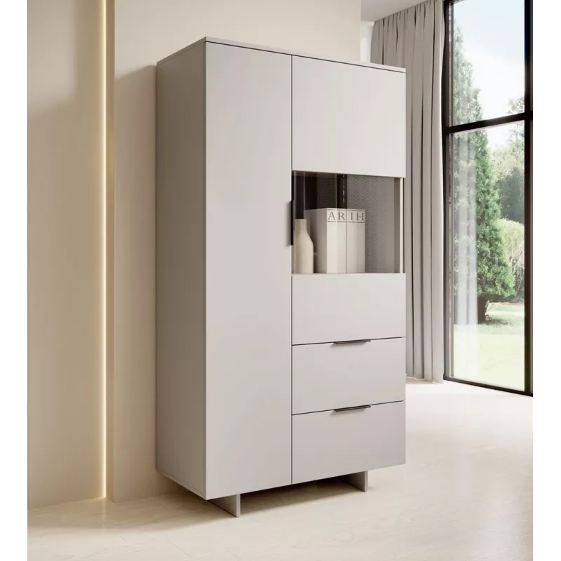 Szafka do przechowywania cama meble ALMA 90x41,5xW170 cm cashmere — wolnostojąca, przyścienna