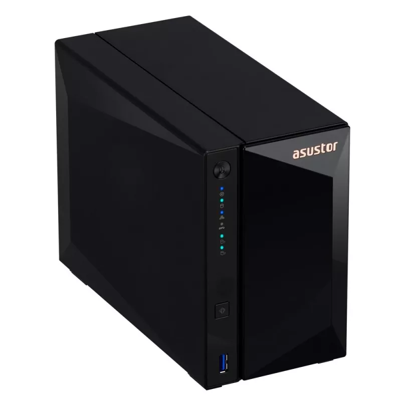 Asustor DRIVESTOR 2 Pro Gen2 AS3302T v2 NAS Realtek RTD1619B 2 GB DDR4 ADM Czarny