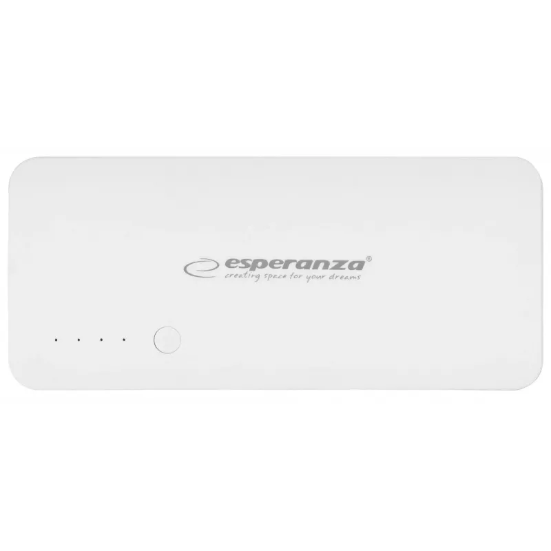 Ładowarka przenośna Esperanza EMP106WE Radium — 8000 mAh, wyjście na 3 urządzenia, wejście Micro-USB, wyjścia 5V/2A i 5V/1,5A/1A, szary