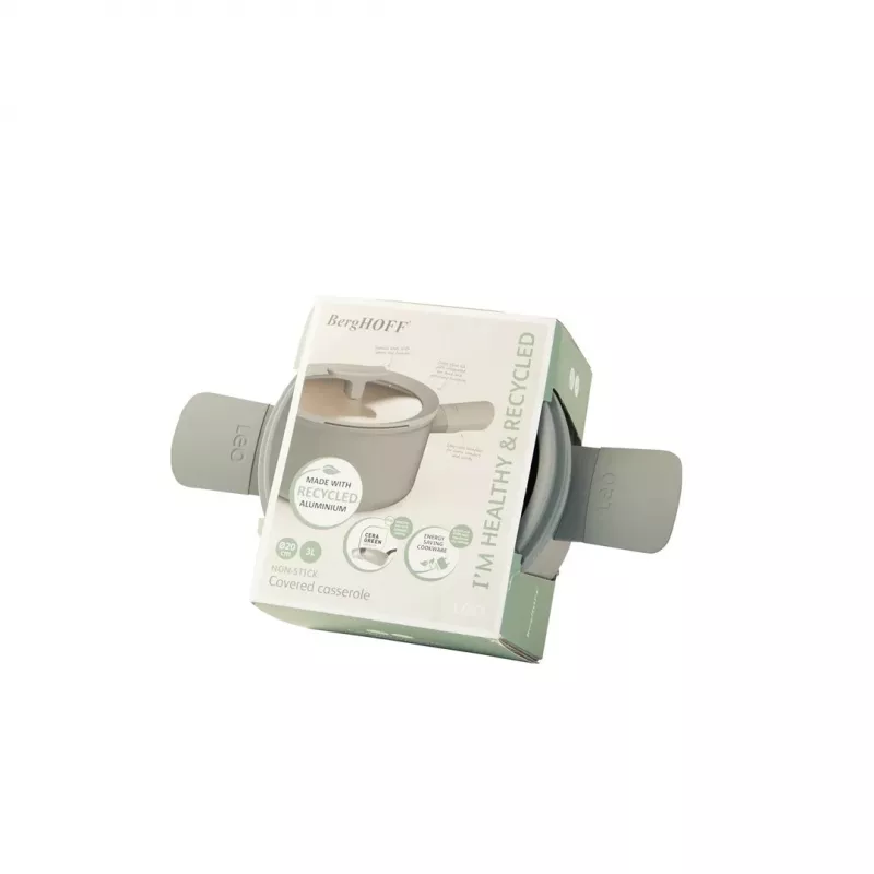 BergHOFF 3950428 garnek do zupy 3,1 l szary aluminium
