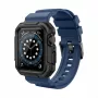 Pasek GUAN Premium Pro do Apple Watch 40mm 41mm 38mm 42mm niebiesko-czarny - pasek zamienny