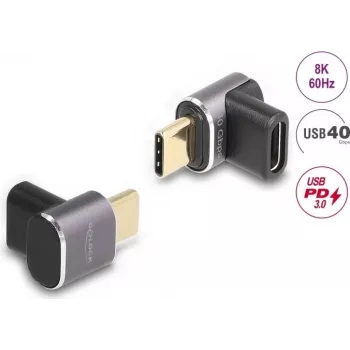 Adapter USB DeLOCK 60059 40 Gb/s USB Type-C PD 3.0 100 W kątowy