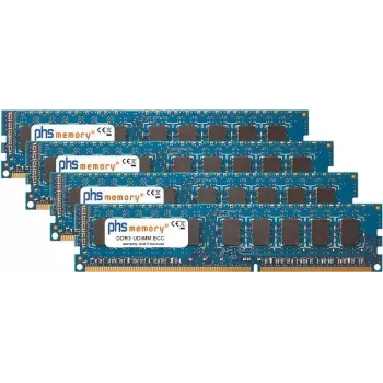 Pamięć RAM PHS-memory 32 GB (4x8 GB) Kit dla serwera Supermicro A+ 1022G-URF DDR3 UDIMM ECC 1600 MHz PC3-12800E (SP267330)