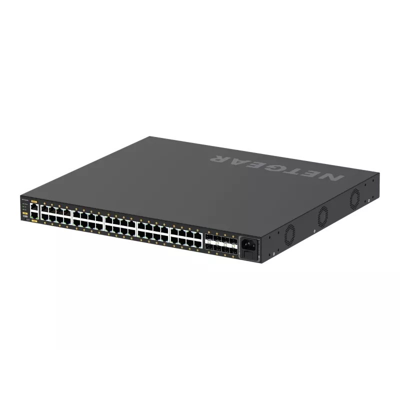 NETGEAR GSM4248P-100EUS przełącznik sieciowy Zarządzany L2/L3/L4 Gigabit Ethernet (10/100/1000) Power over Ethernet (PoE) Czarny