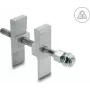 Uchwyt Delock do bariery odstraszającej zwierzęta / odstraszacza ptaków do fotowoltaicznych modułów słonecznych, aluminium (90997)