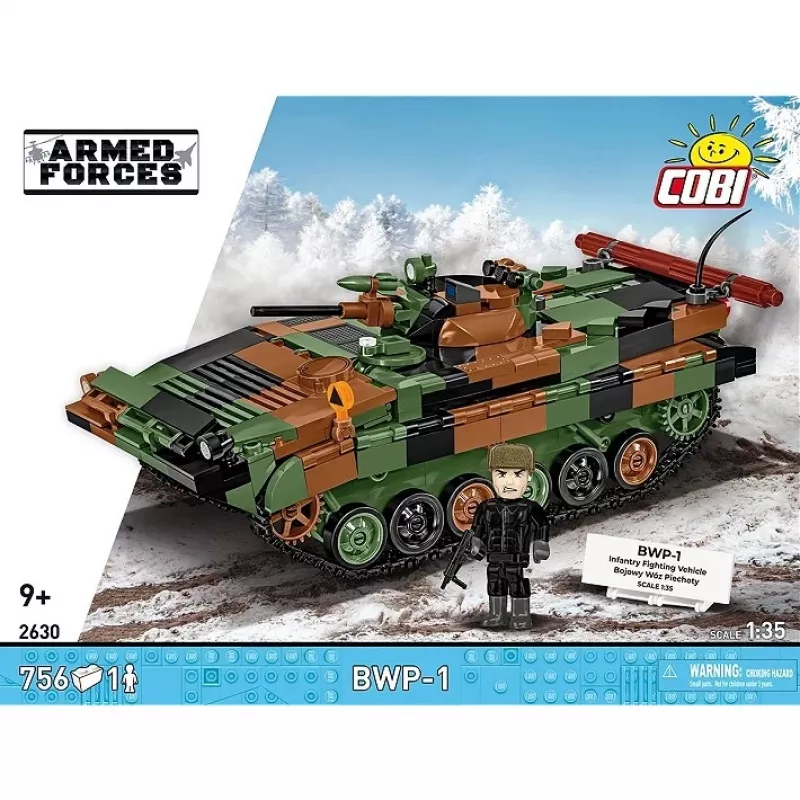 Klocki Cobi Siły Zbrojne BWP-1 2630 — model polsko-ukraińskiego amfibijnego bojowego wozu piechoty