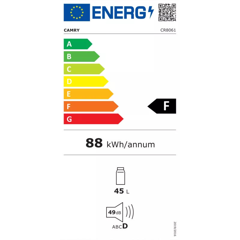 Camry CR 8061 Lodówka turystyczna Szary,Biały 45 L Elektryczna