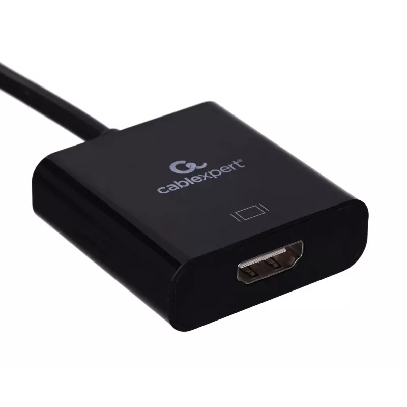 Adapter USB Type-C na HDMI Gembird A-CM-HDMIF-03, USB 2.0/3.2 Gen2, 3840×2160@30Hz, czarny