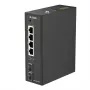 D-Link 6-portowy niezarządzany przemysłowy przełącznik PoE+ z 2 portami SFP