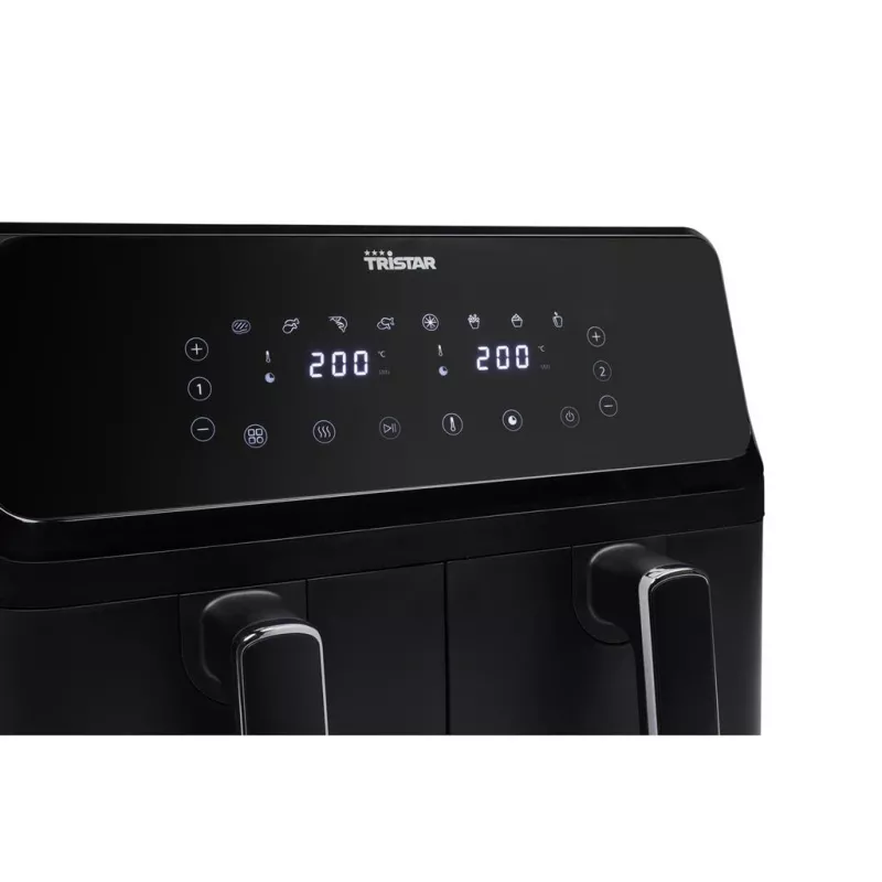 Frytkownica Tristar FR-9026 podwójna 8 L wolnostojąca 2700 W frytkownica beztłuszczowa czarna