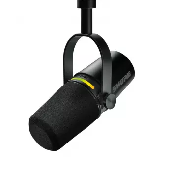 Shure MV7+-K-BNDL – mikrofon krasomówczy/wokalowy ze złączem XLR/USB-C, czarny + statyw biurkowy GATOR