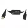 LogiLink UA0143 Kabel USB USB 2.0 Wtyk USB-A do Gniazda 10,00 m Czarny