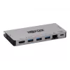 Stacja dokująca USB-C - 4K HDMI, USB 3.2 Gen 1, Hub USB-A, GbE, Czytnik kart, Ładowanie 100W PD, Odłączany przewód U442-DOCK5D-GY