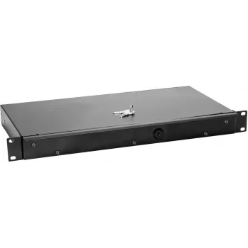 Szafka rackowa Omnitronic KE-1 1U z zamkiem — Omnitronic KE-1 1U szuflada rackowa ze zintegrowanym zamkiem