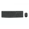 Logitech MK235 Trwały bezprzewodowy zestaw klawiatury i myszy w kolorze szarym