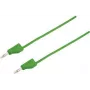 VOLTCRAFT Przewód pomiarowy [Wtyk 4 mm - Wtyk 4 mm] 1,5 m Zielony MSB-300 (MSB-300-1.5-GR)