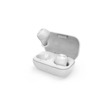 Hama WEAR7701W Zestaw słuchawkowy Bezprzewodowy Douszny Połączenia/Muzyka Bluetooth Biały