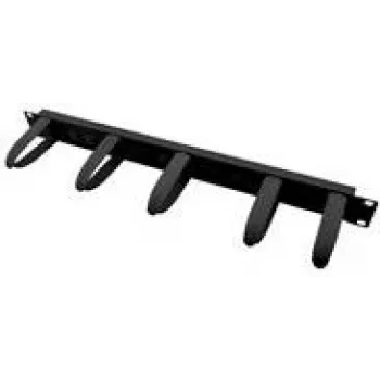 VALUE 19 Cable Management plate - Kabelführungsplatte für Schaltschrank - Schwarz - 1U - 25.4/48.3 cm (10/19)